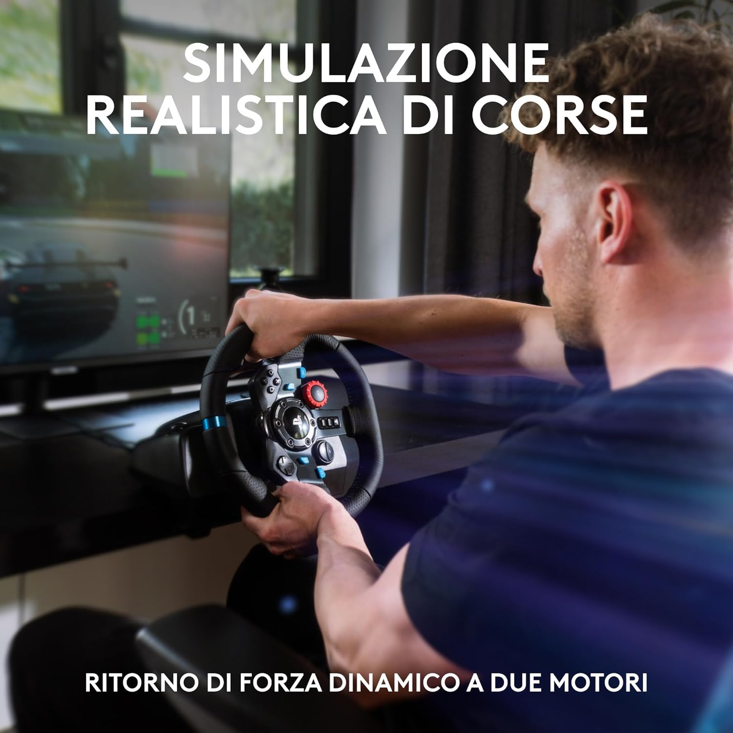 Logitech G G29 SE Volante e pedali da corsa Per PS5, PS4 and PC, Mac