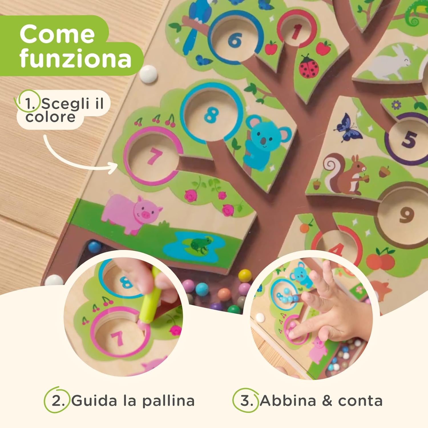Nene Toys Labirinto Magnetico Bambini in Legno
