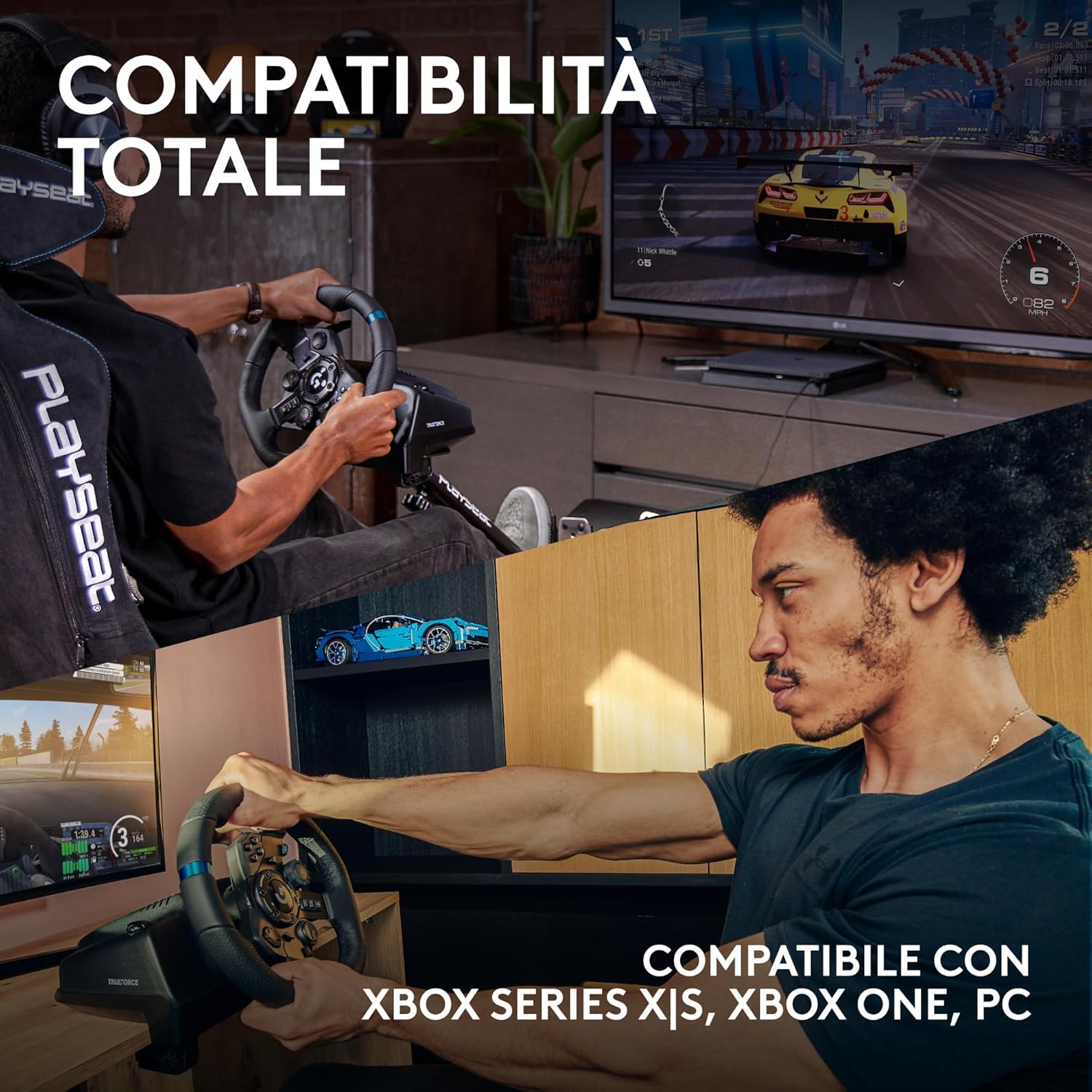 Logitech G G923 volante da corsa e pedali per Xbox & PC