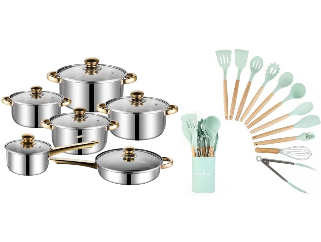 Set Pentole 12pz + Set Cucina