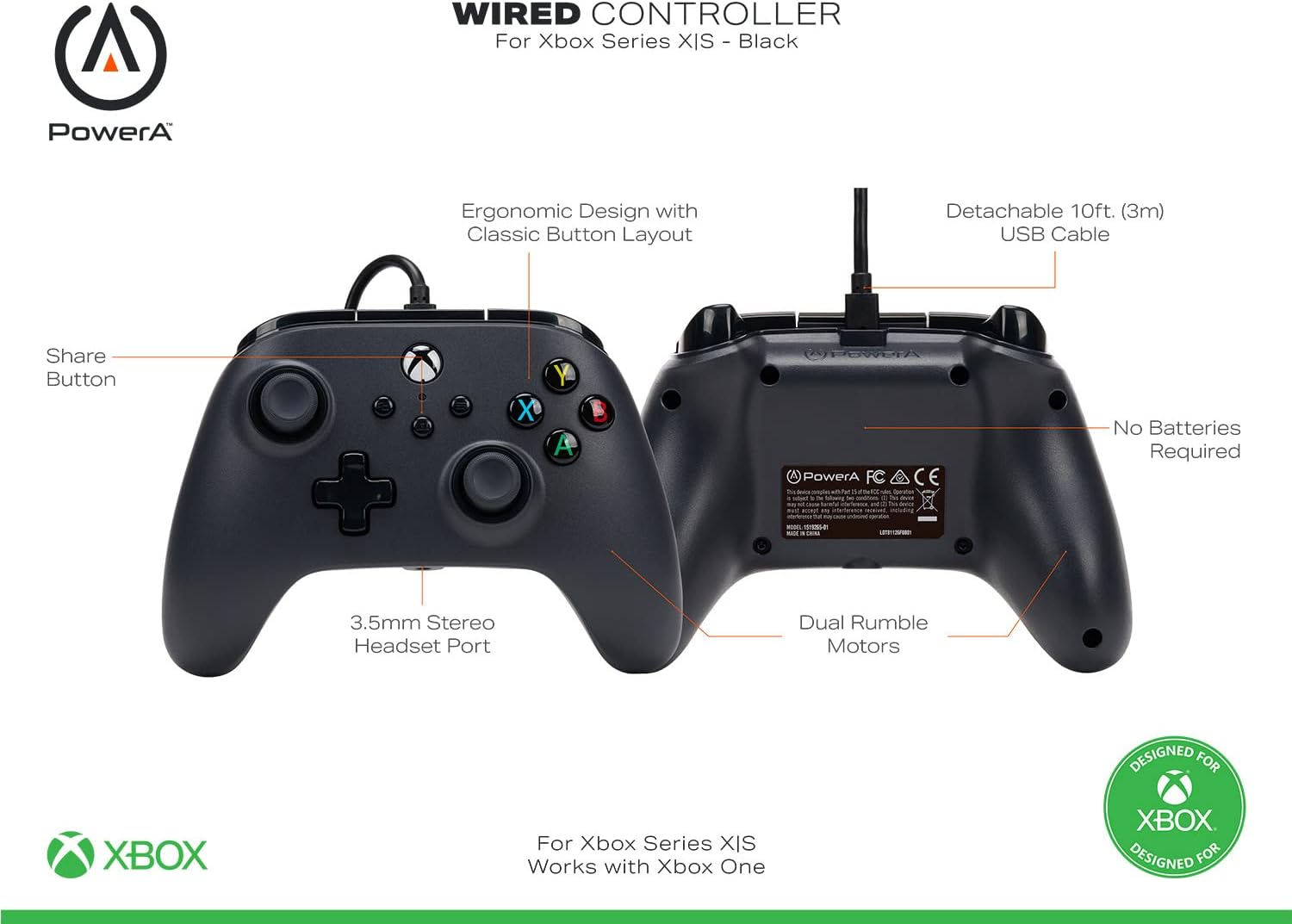 PowerA Controller cablato Xbox Series X|S
