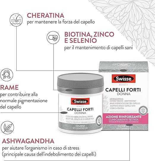 Swisse Capelli Forti Donna, Integratore Alimentare