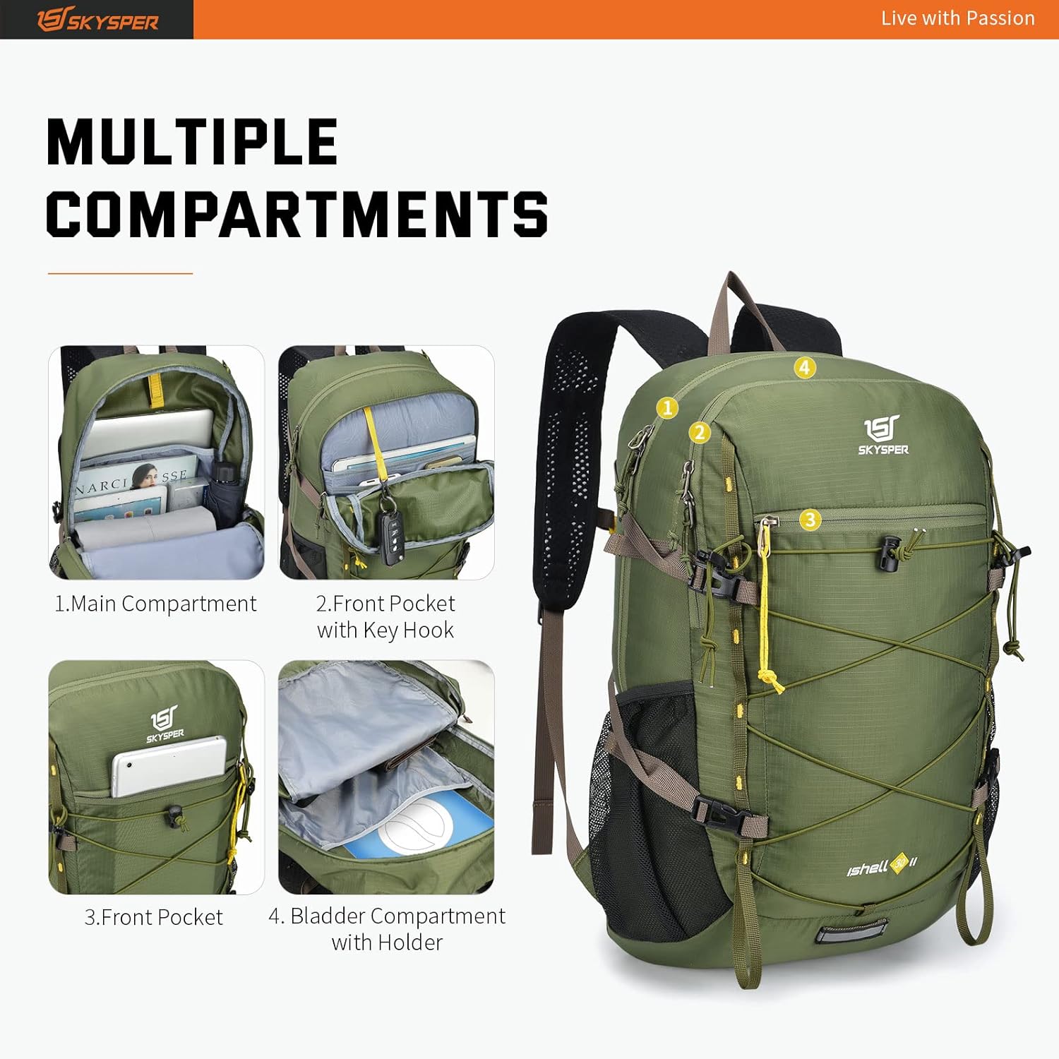 SKYSPER Zaino da 30 l