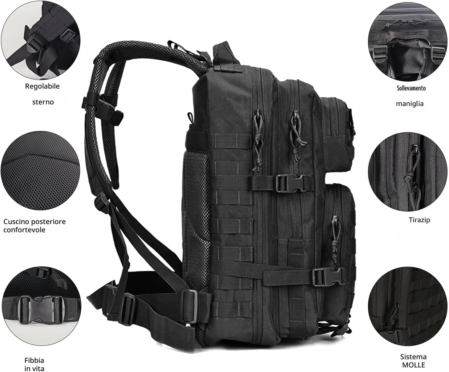 Oreunik Zaino Militare 45L