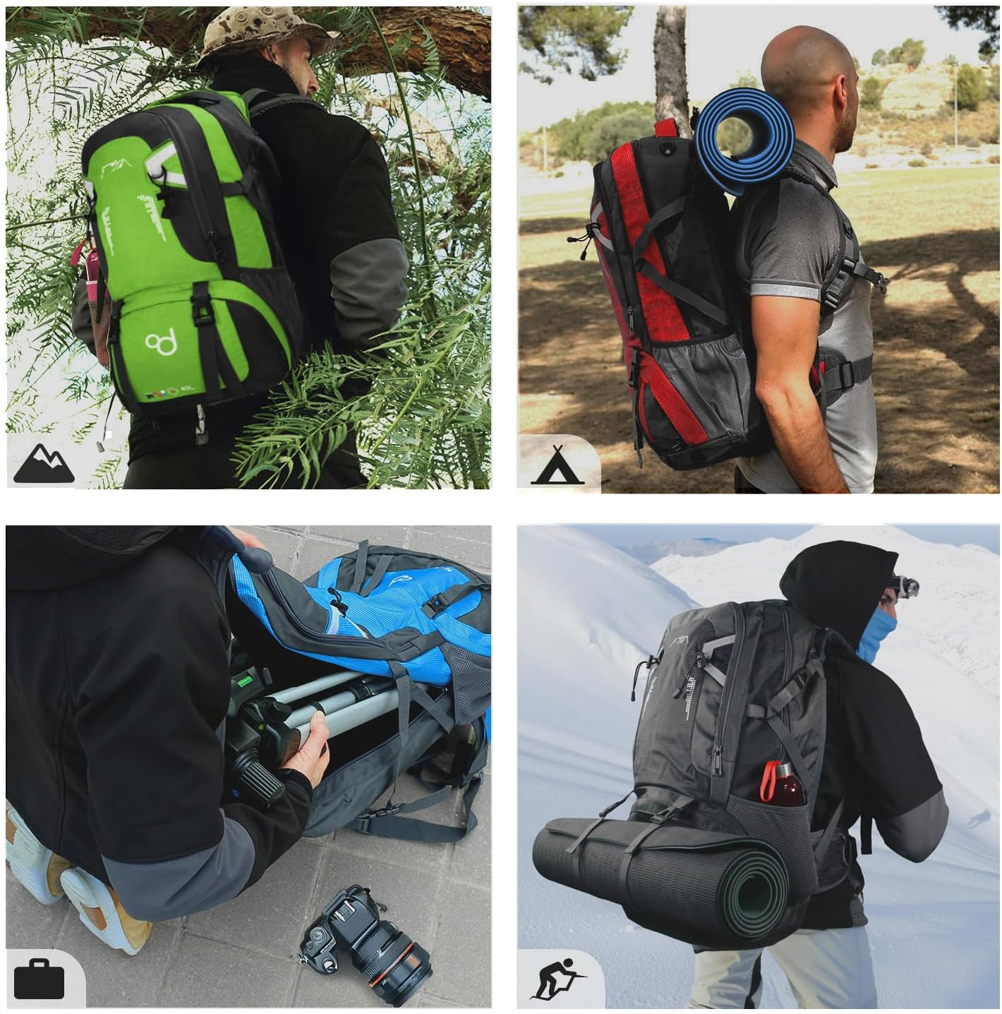 OcioDual Zaino Trekking 60 Litri