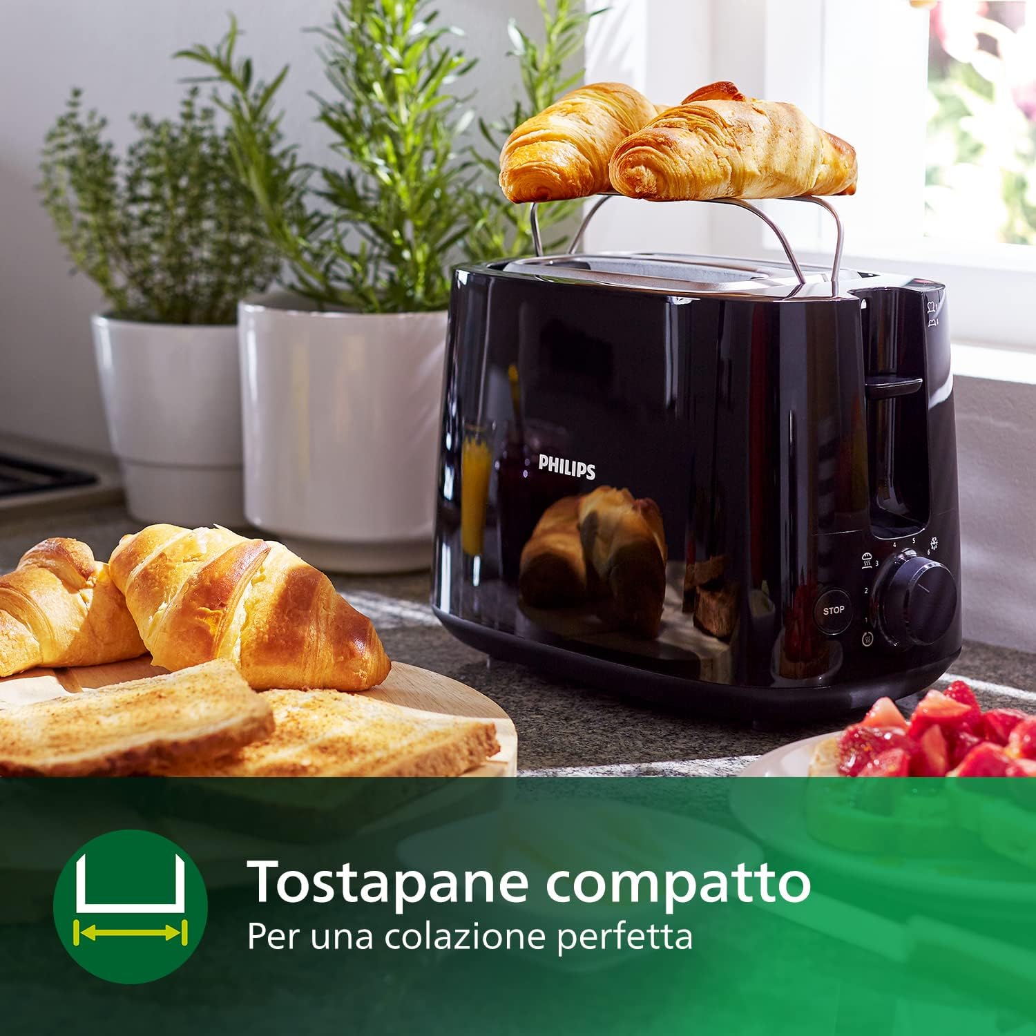 Philips Daily Collection Tostapane 2 Fette