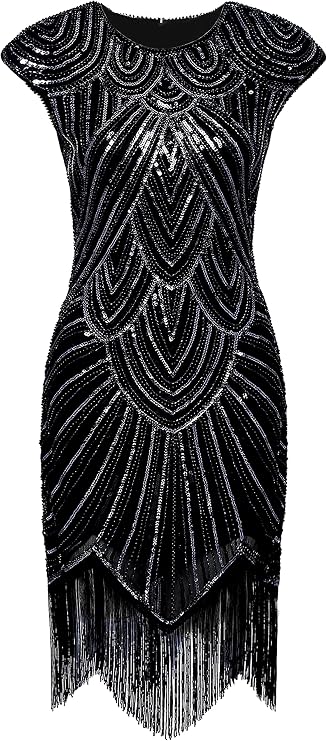 BABEYOND Anni 20 Donna Vestito Charleston