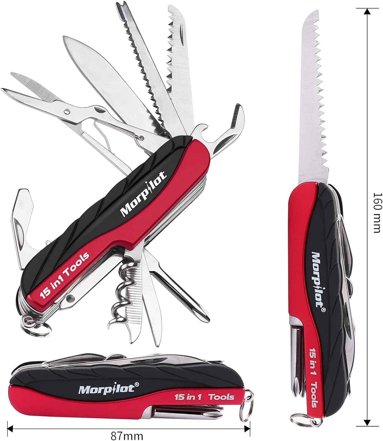 Morpilot Coltello Multiuso e 5 in 1 Flintstone