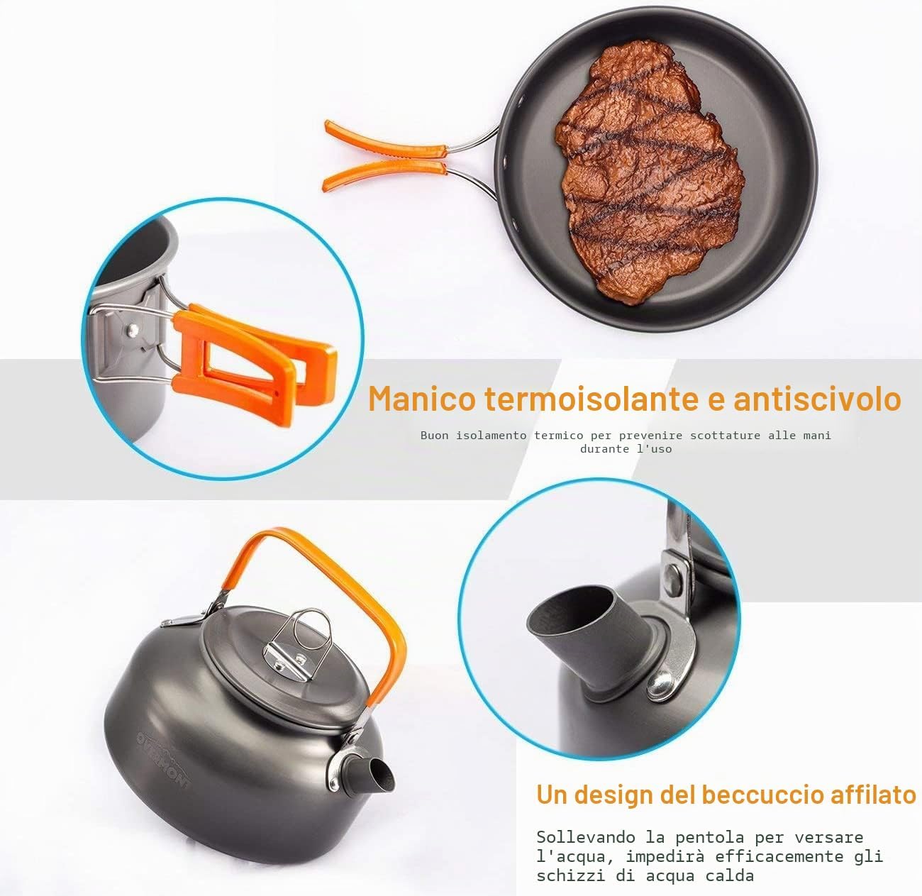 OVERMONT 14 pcs Set da Cucina Outdoor
