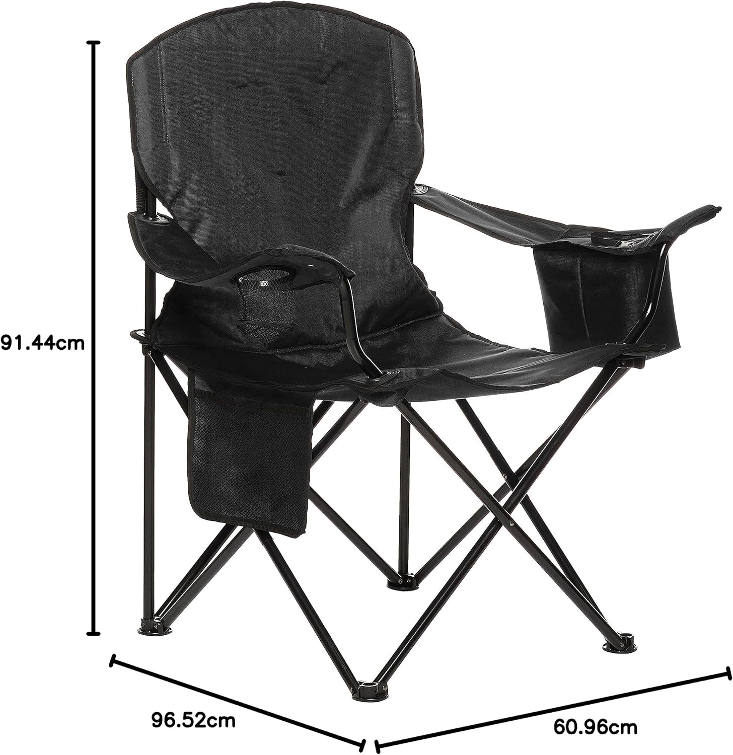 Amazon Basics - Sedia da campeggio con tasca termica